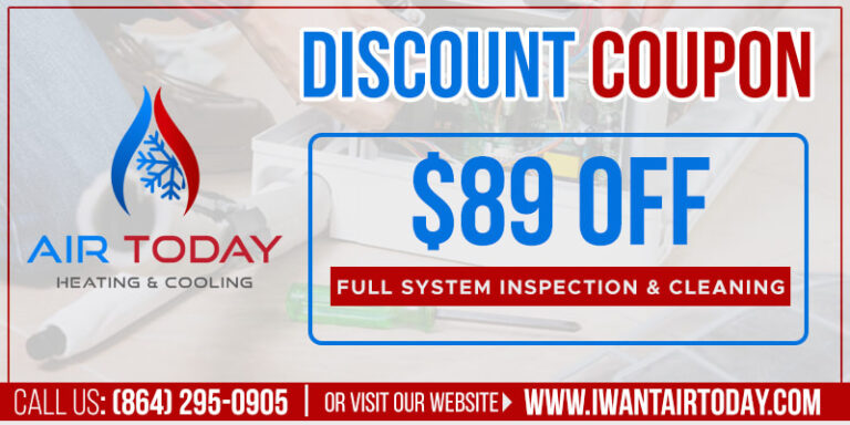 Discount coupon for Greenville HVAC Inspection